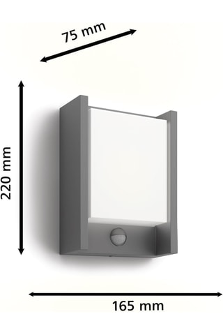 Applique murale LED Arbour - Anthracite - 3,8 W