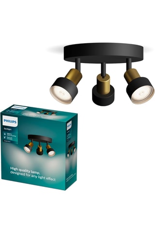 Plafonnier LED Conduit - Noir - 3 x 5 W