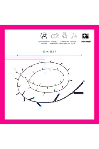Guirlande LED connectée Fairy Light - Multicolore - 15 W
