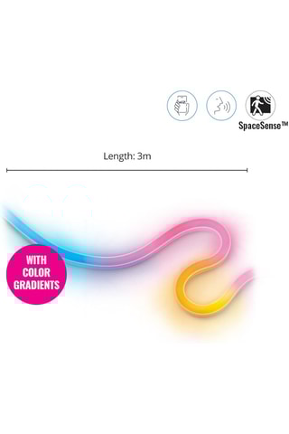 Ruban LED connecté Néon Flex - Multicolore - 24 W