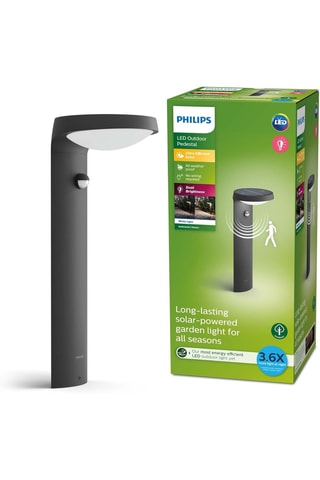 Lampadaire solaire LED Tyla - Anthracite - 18 W