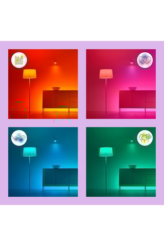 Lampadaire LED connectée - Blanc - 12 W