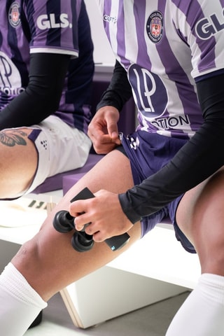 Double tête de massage - Noir