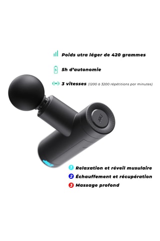 Pistolet massant Jolt Mini - Noir
