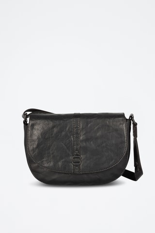 Sac bandoulière en cuir - Noir