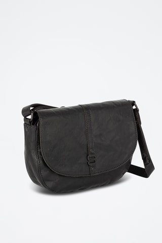 Sac bandoulière en cuir - Noir