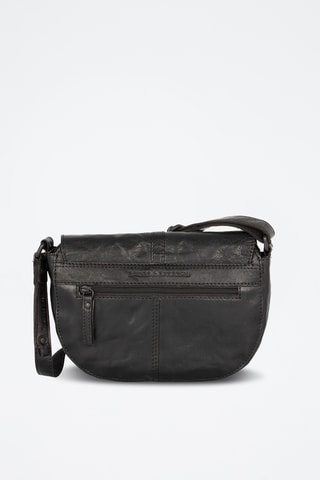 Sac bandoulière en cuir - Noir