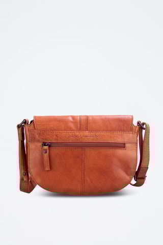 Sac bandoulière en cuir - Camel 