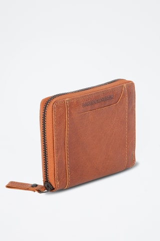 Portefeuille en cuir - Camel 