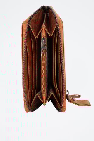Portefeuille en cuir - Camel 