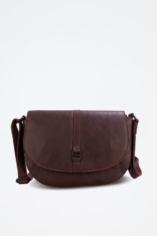 Sac bandoulière en cuir - Marron