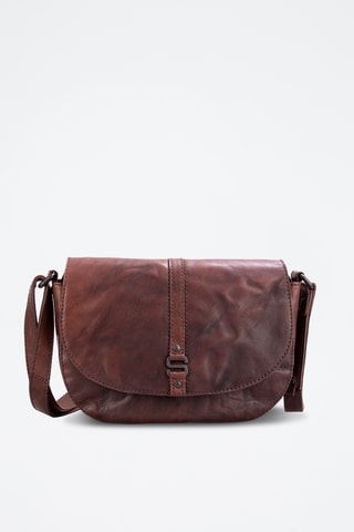 Sac bandoulière en cuir - Marron