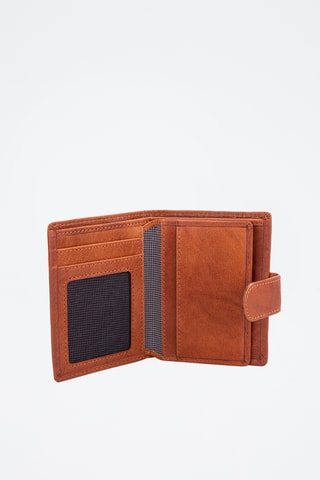 Portefeuille en cuir - Camel 