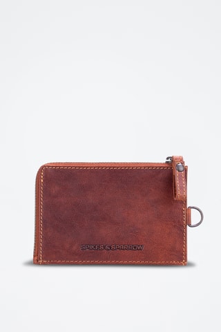 Porte-cartes en cuir - Camel 