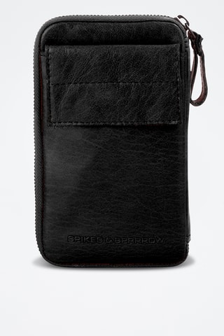 Sac bandoulière en cuir - Noir