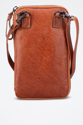 Sac bandoulière en cuir - Camel 