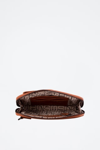 Sac bandoulière en cuir - Camel 