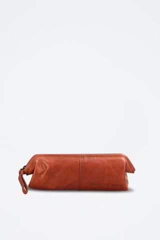 Trousse en cuir - Camel 