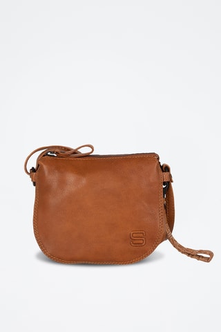 Sac bandoulière en cuir - Camel