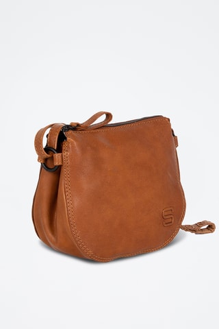 Sac bandoulière en cuir - Camel