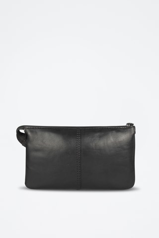 Sac bandoulière en cuir - Noir