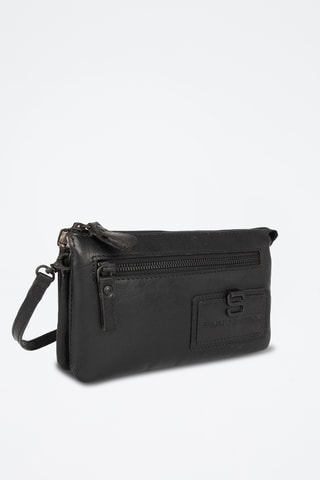 Sac bandoulière en cuir - Noir