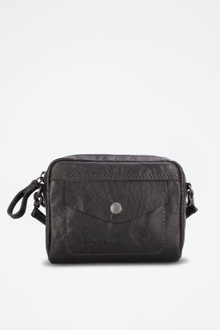Sac bandoulière en cuir - Noir