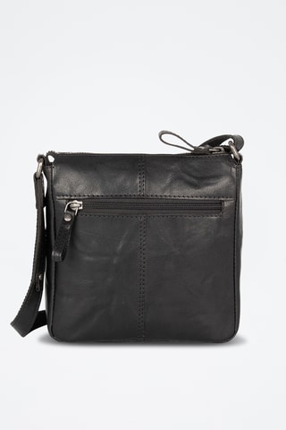 Sac bandoulière en cuir - Noir