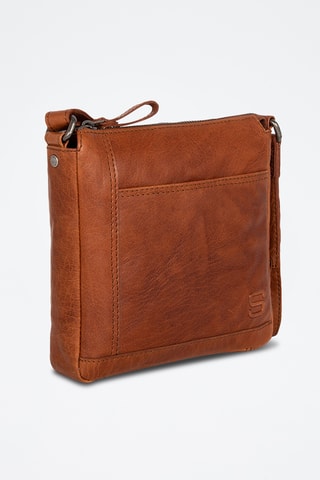 Sac bandoulière en cuir - Camel