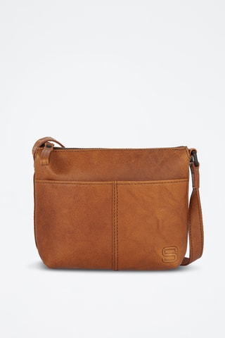 Sac bandoulière en cuir - Camel