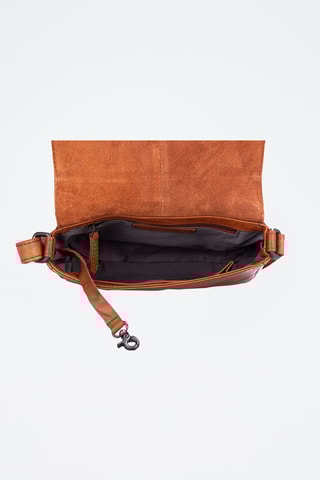 Sac bandoulière en cuir - Camel 