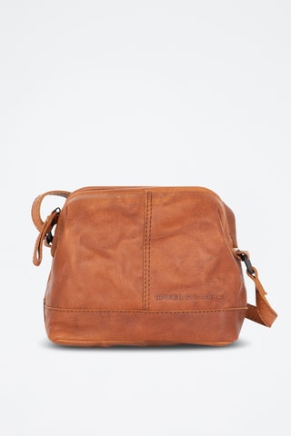 Sac bandoulière en cuir - Camel 