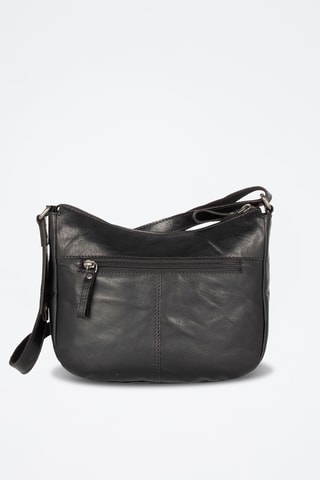 Sac bandoulière en cuir - Noir