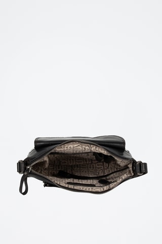 Sac bandoulière en cuir - Noir