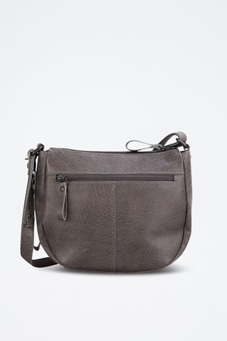 Sac bandoulière en cuir - Gris