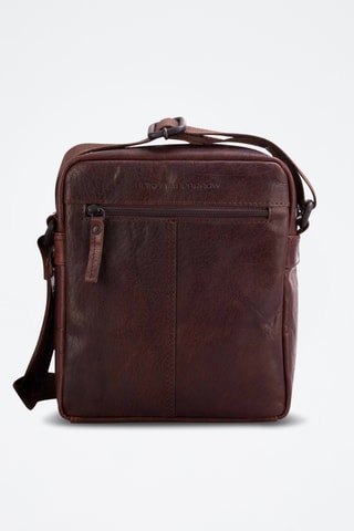 Sac bandoulière en cuir - Marron 