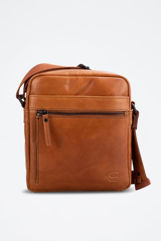 Sac bandoulière en cuir - Camel