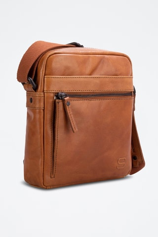 Sac bandoulière en cuir - Camel