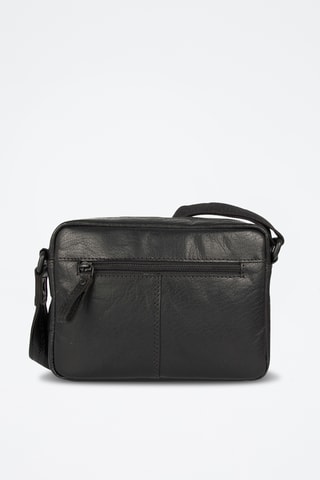 Sac bandoulière en cuir - Noir