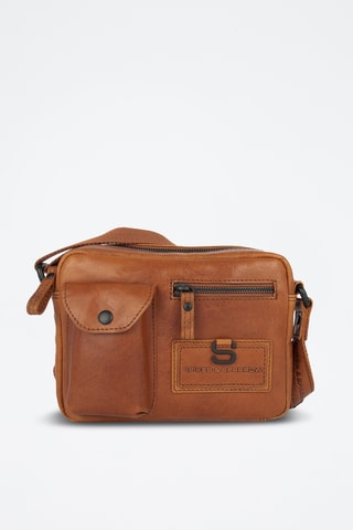 Sac bandoulière en cuir - Camel