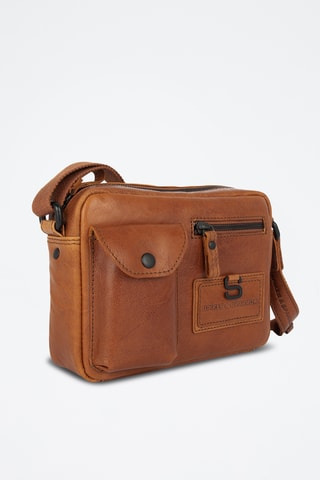 Sac bandoulière en cuir - Camel