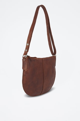 Sac bandoulière en cuir - Camel