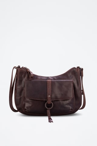 Sac bandoulière en cuir - Marron