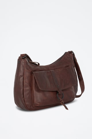 Sac bandoulière en cuir - Marron