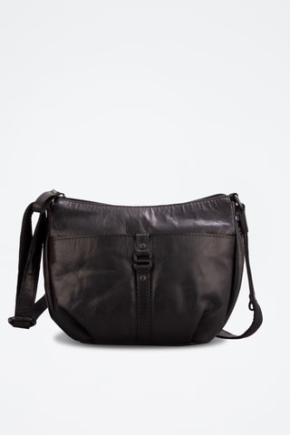 Sac bandoulière en cuir - Noir