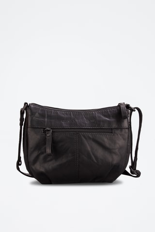 Sac bandoulière en cuir - Noir