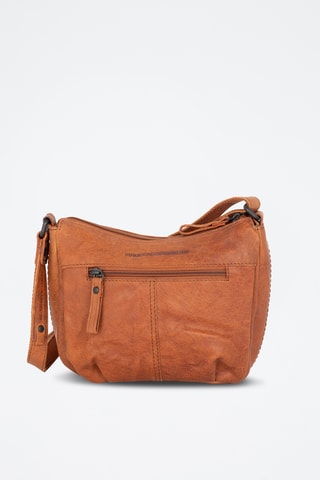 Sac bandoulière en cuir - Camel 