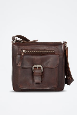 Sac bandoulière en cuir - Marron