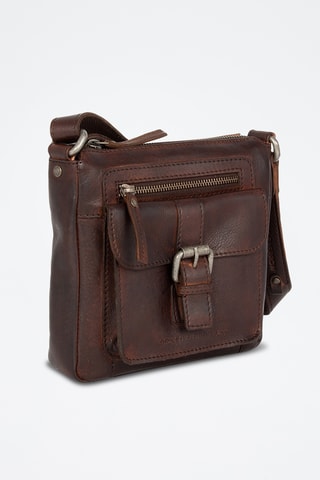 Sac bandoulière en cuir - Marron