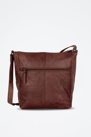 Sac bandoulière en cuir - Marron 